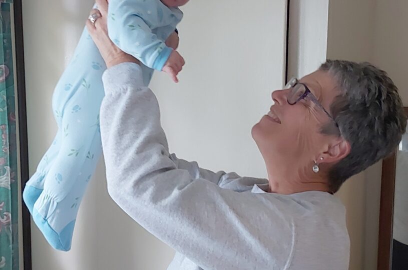 Kim with Grandson