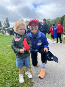 Kim & friend at Parkinson Canada SuperWalk 2024