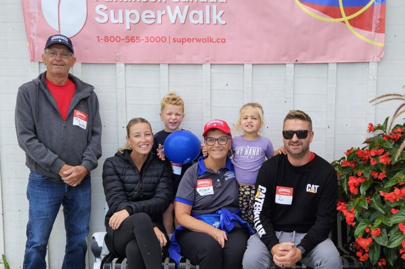 Kim and Family at the 2025 Parkinsons Canada SuperWalk
